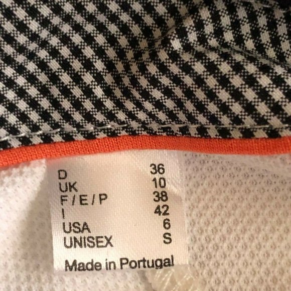 NWT $139 GOLFINO Sz 6 or S Women's Polo Shirt 5 Buttons 3/4 Sleeve White Black - Picture 6 of 12